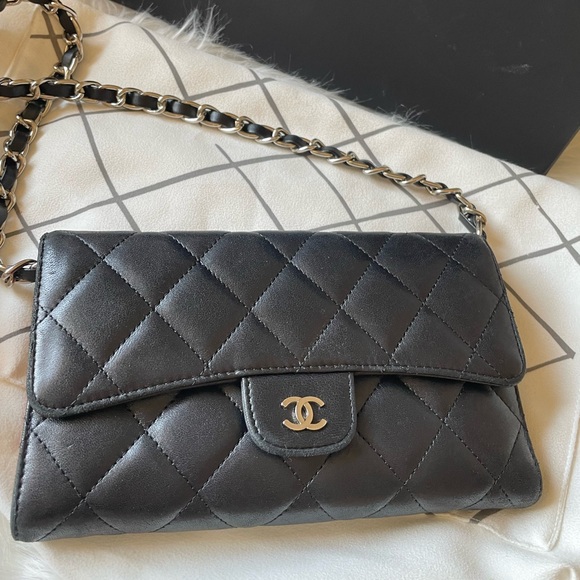 Classic Matelasse Long Wallet Black - Picture 4 of 12